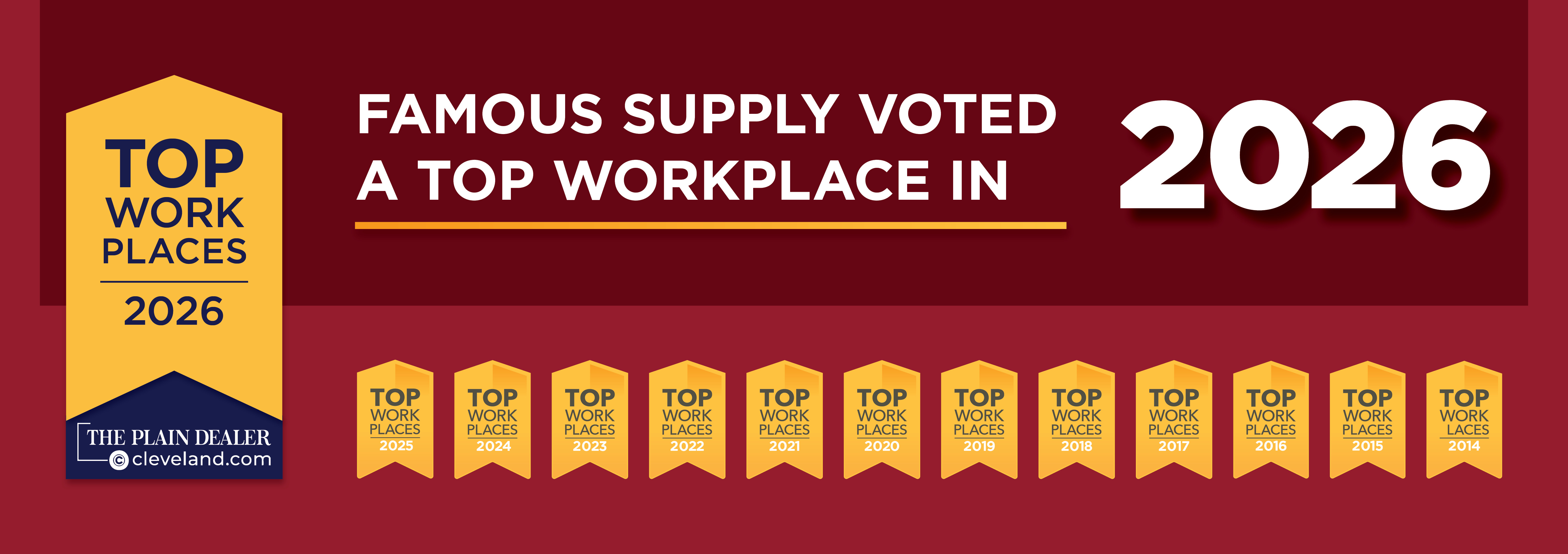 Famous Supply Top Workplace 2026