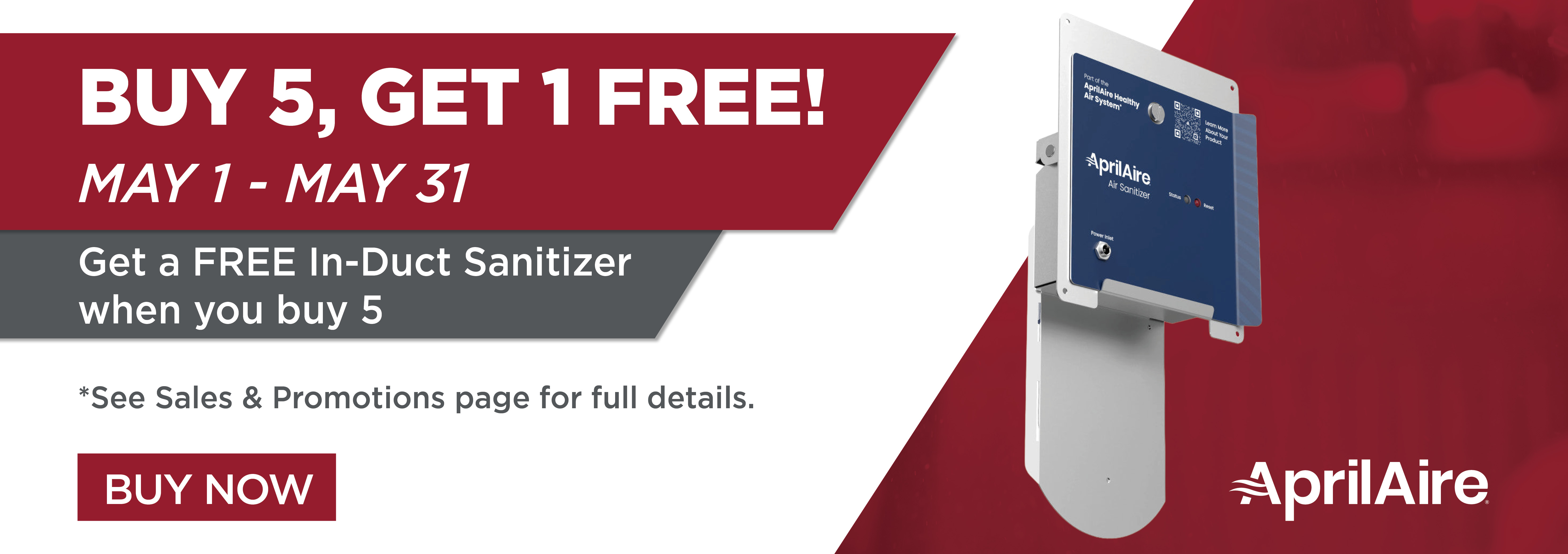 Aprilaire BOGO
