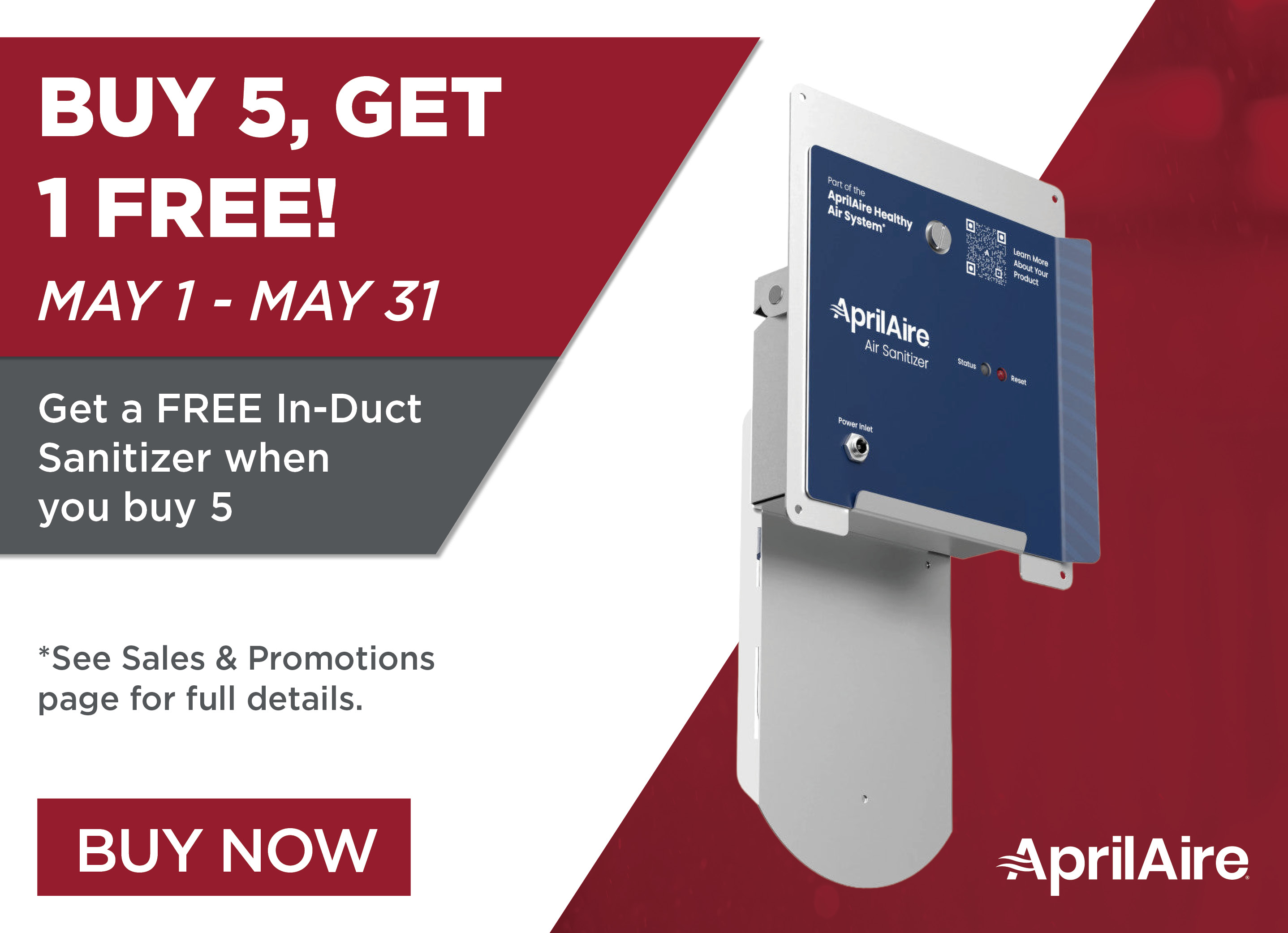 Aprilaire BOGO