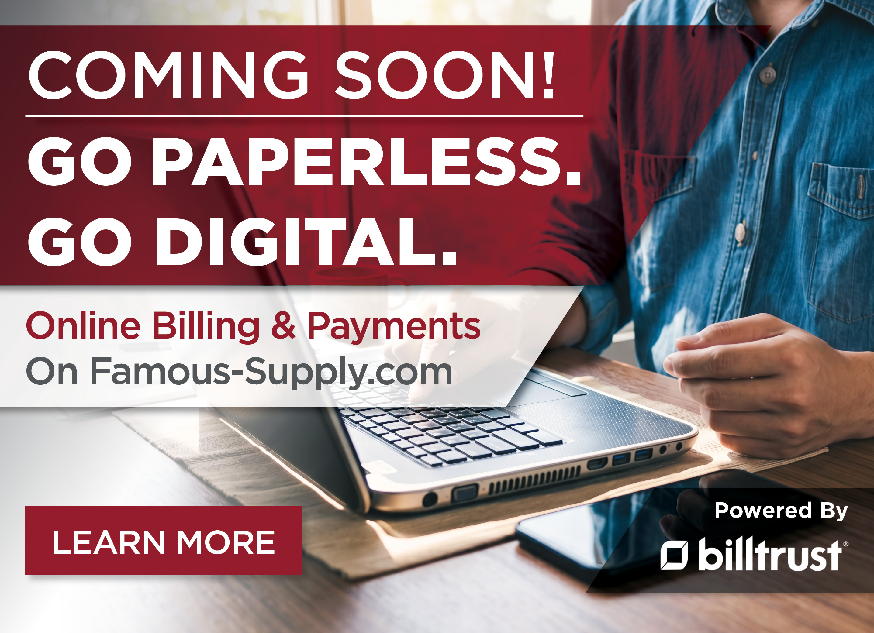 Coming soon Famous Supply Invoices Pay Online