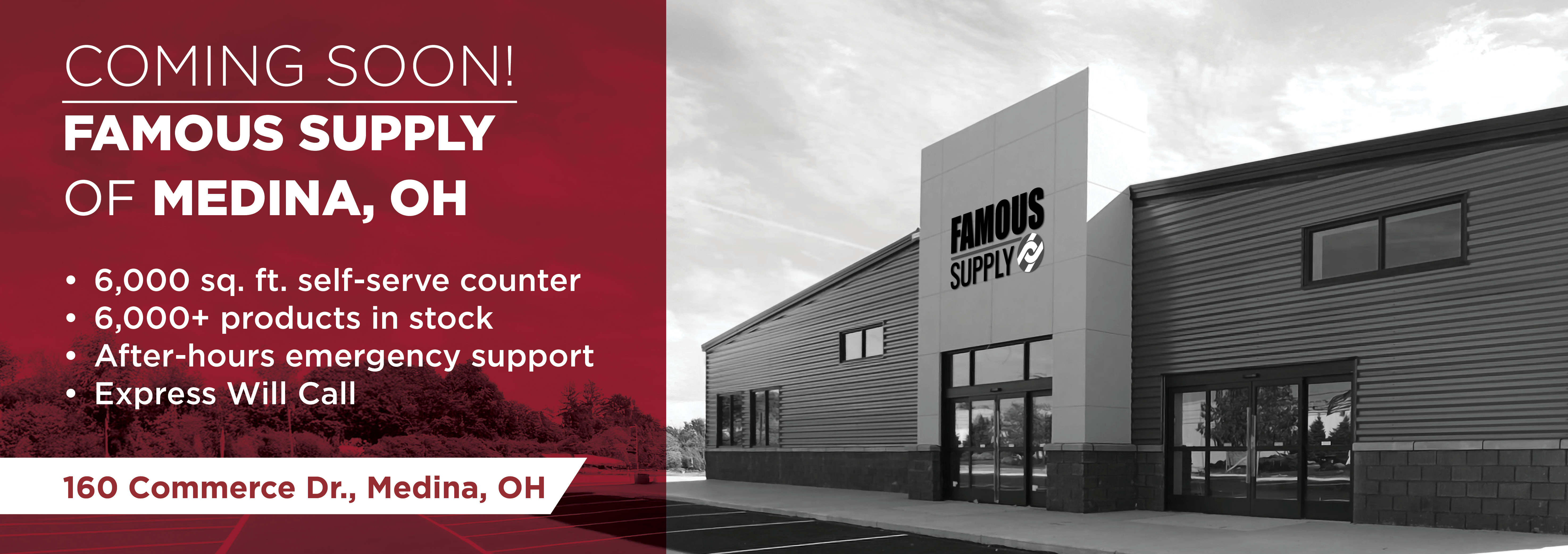 Coming Soon! Famous Supply of Medina