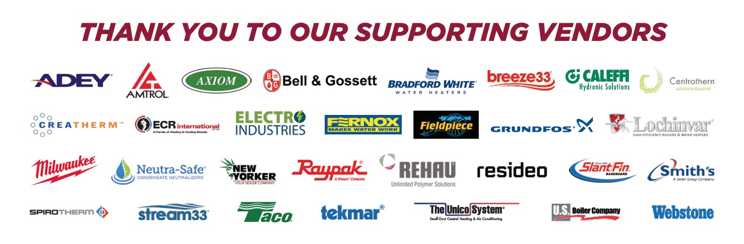 Thank you to our supporting vendors. Vendor logos